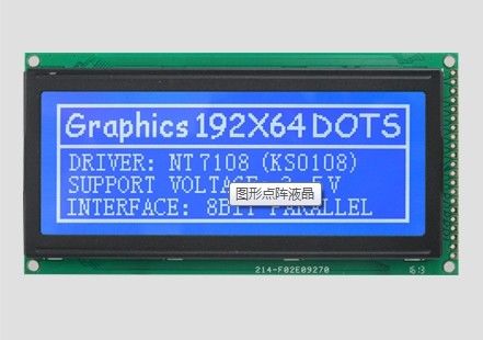 120.0mm*62.0mm Module LCD à matrice de points 192*64 Module d'affichage graphique LCD à caractères