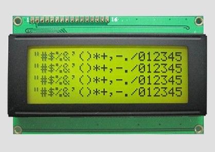 Caractère LCD 20 caractères * 4 lignes Module d'affichage Jaune Vert rétroéclairage Porte parallèle 5v