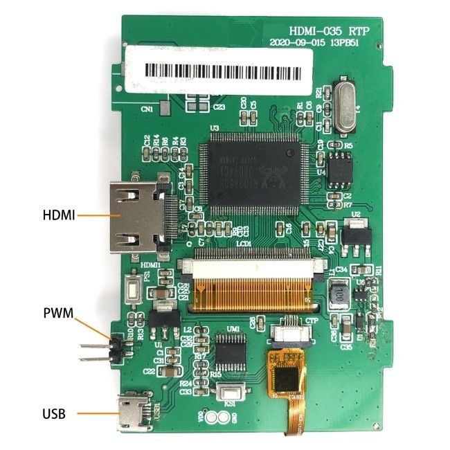 3Écran LCD HDMI 320*480 Raspberry Pi affiche le contrôle tactile capacitif/résistif